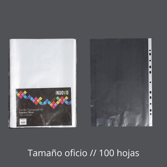FUNDAS TRANSPARENTES OFICIO