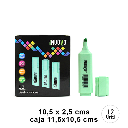 DESTACADOR PASTEL VERDE